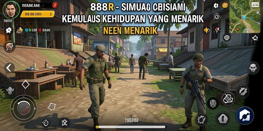 Tampilan screenshot game 888R menampilkan suasana gameplay simulasi yang menarik.