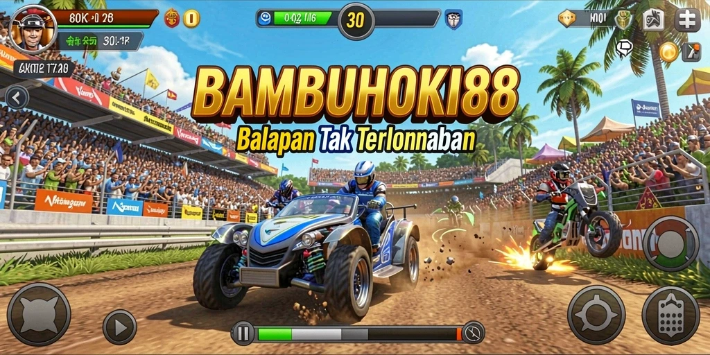 Gameplay balapan mendebarkan dalam BAMBUHOKI88 yang penuh tantangan.