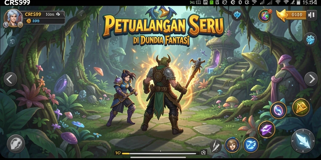 Tangkapan layar CRS99 menampilkan aksi seru dalam dunia petualangan.