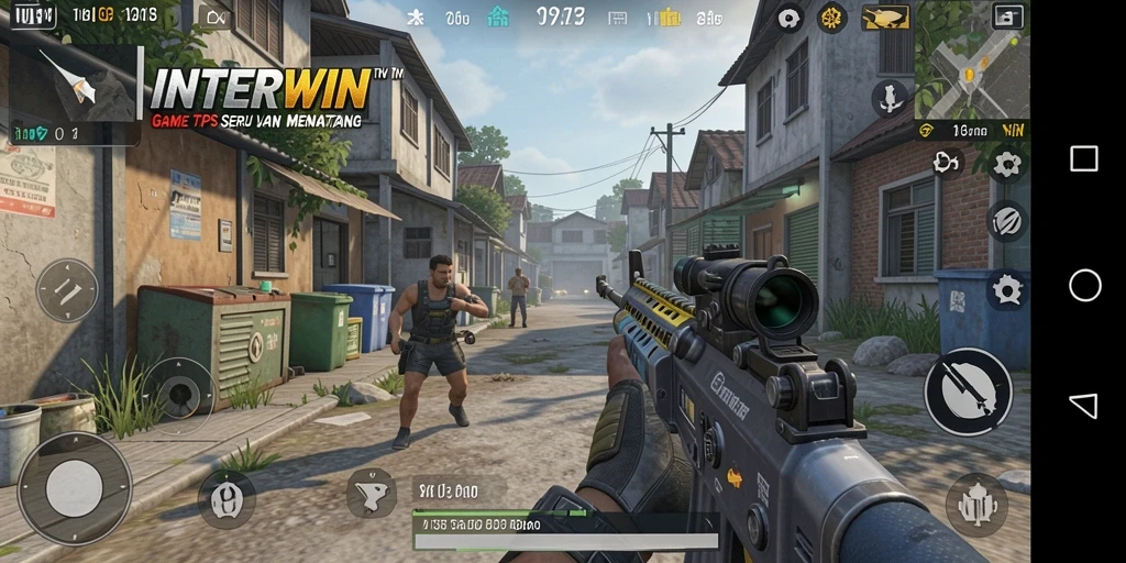 Tampilan menakjubkan dari gameplay INTERWIN yang penuh aksi.