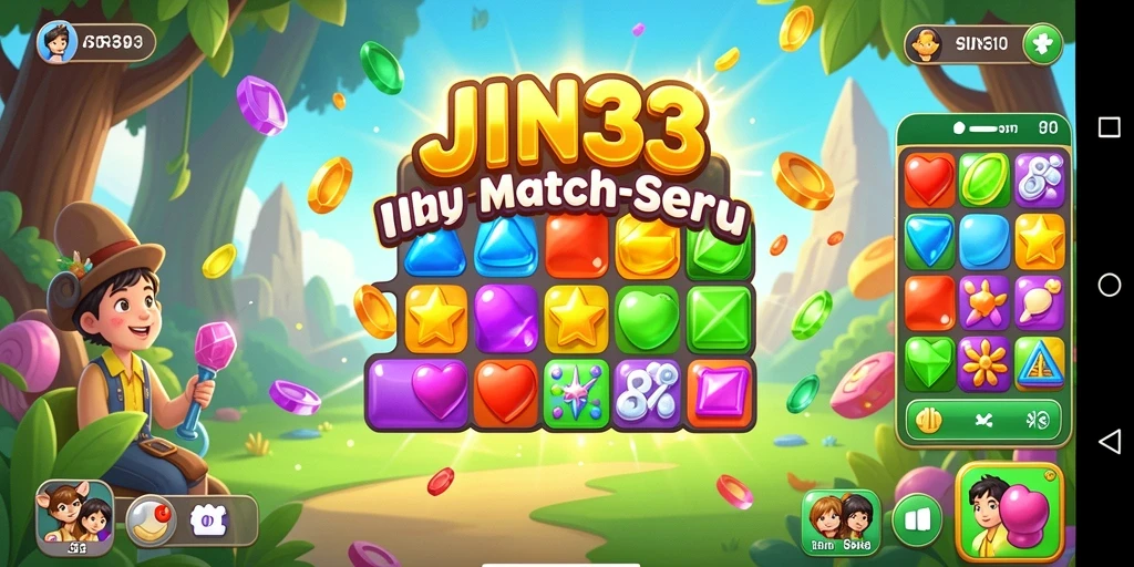 Tampilan gameplay JIN33 yang menarik dan penuh warna.