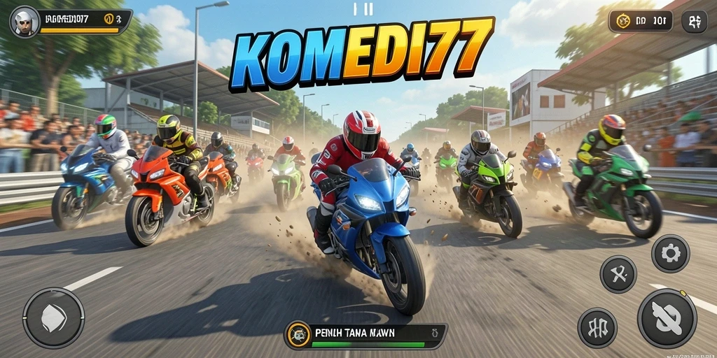 Gameplay seru KOMEDI77 dengan elemen komedi yang menghibur.
