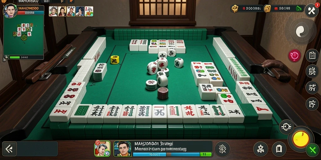 Tangkapan layar MAHJONG500 menunjukkan pengalaman permainan strategi yang mendebarkan.