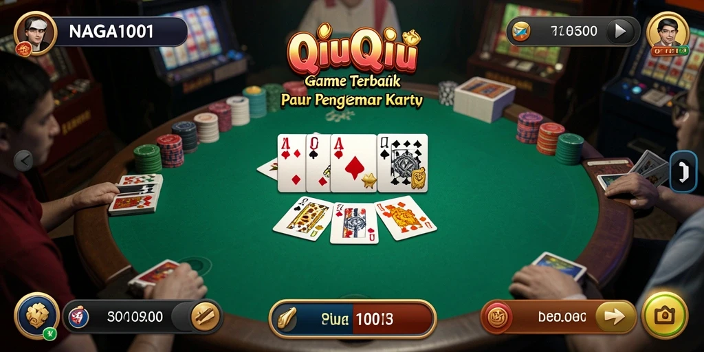 Tampilan gameplay seru di NAGA1001, penuh strategi QiuQiu.