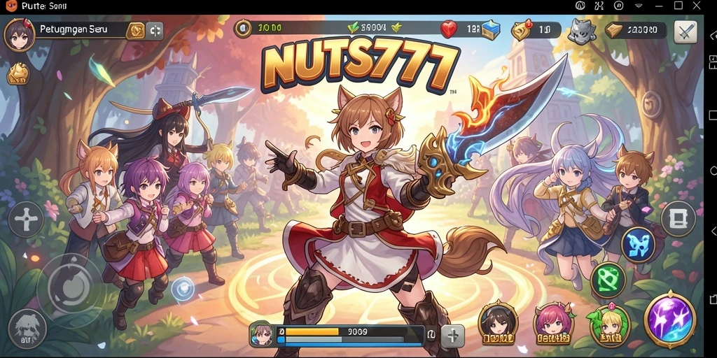 Tampilan screenshot menunjukkan karakter anime dalam aksi yang mendebarkan.
