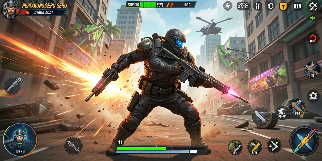 Tampilkan aksi seru dalam gameplay SR996 yang mendebarkan.