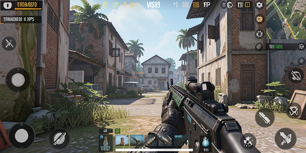 Tampilan gameplay seru di VISA89 dengan aksi taktis yang mendebarkan.